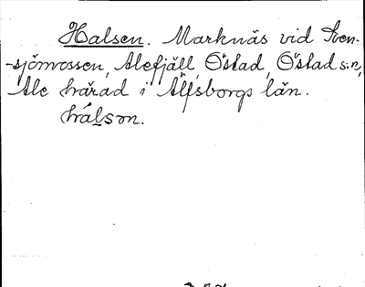Bild på arkivkortet för arkivposten Halsen