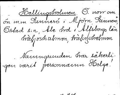 Bild på arkivkortet för arkivposten Hellingsholmen