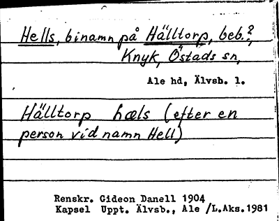 Bild på arkivkortet för arkivposten Hells