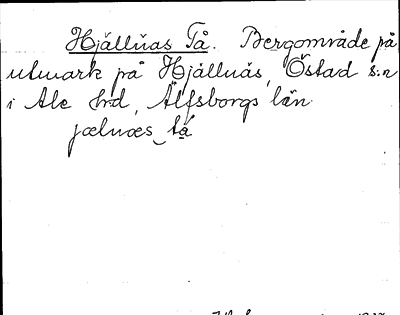 Bild på arkivkortet för arkivposten Hjällnäs Tå