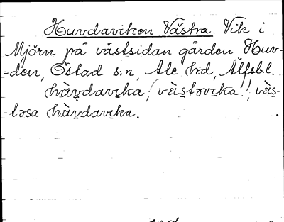 Bild på arkivkortet för arkivposten Huvdaviken, Västra