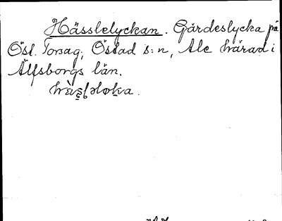 Bild på arkivkortet för arkivposten Hässlelyckan