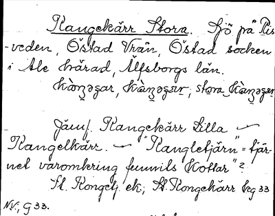 Bild på arkivkortet för arkivposten Kangekärr, Stora