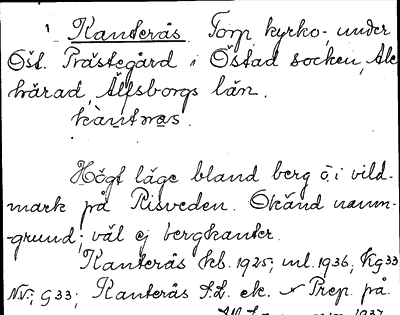 Bild på arkivkortet för arkivposten Kanterås