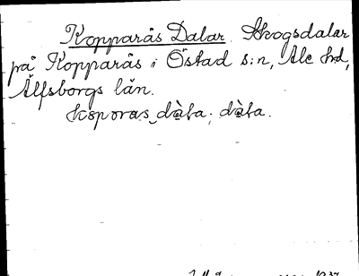 Bild på arkivkortet för arkivposten Kopparås Dalar