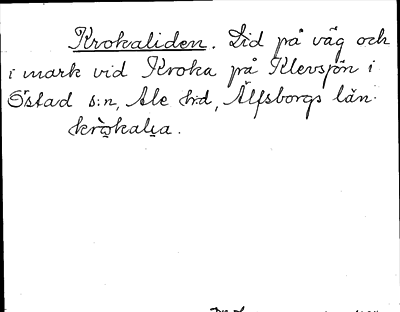 Bild på arkivkortet för arkivposten Krokaliden