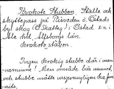 Bild på arkivkortet för arkivposten Krokote Stubben