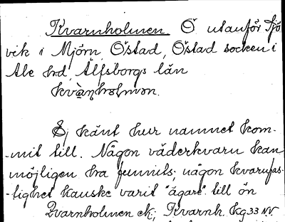 Bild på arkivkortet för arkivposten Kvarnholmen