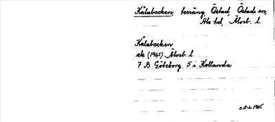Bild på arkivkortet för arkivposten Kålabacken