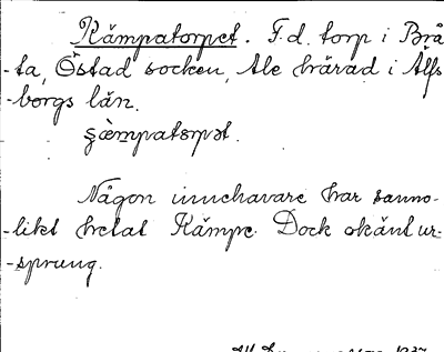 Bild på arkivkortet för arkivposten Kämpatorpet