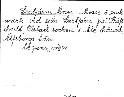 Bild på arkivkortet för arkivposten Lertjärns Mosse