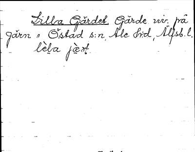 Bild på arkivkortet för arkivposten Lilla Gärdet