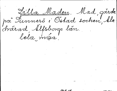 Bild på arkivkortet för arkivposten Lilla Maden