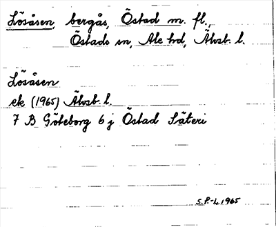 Bild på arkivkortet för arkivposten Lösåsen