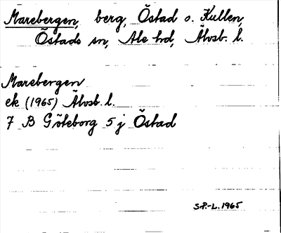 Bild på arkivkortet för arkivposten Marebergen