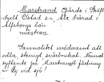 Bild på arkivkortet för arkivposten Marstrand