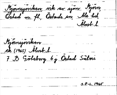Bild på arkivkortet för arkivposten Mjörnsjöviken