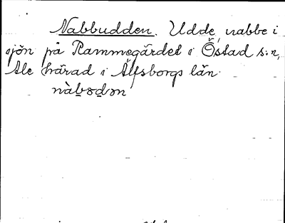 Bild på arkivkortet för arkivposten Nabbudden