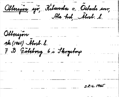 Bild på arkivkortet för arkivposten Ottersjön