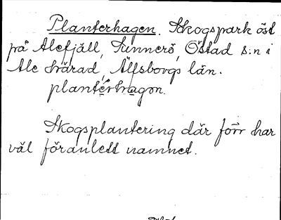 Bild på arkivkortet för arkivposten Planterhagen