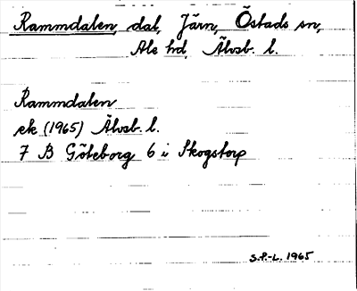 Bild på arkivkortet för arkivposten Rammdalen