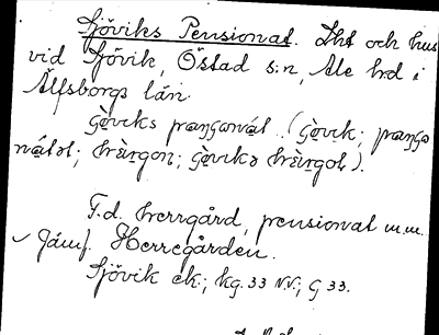 Bild på arkivkortet för arkivposten Sjöviks Pensionat