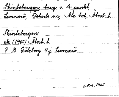 Bild på arkivkortet för arkivposten Skintebergen
