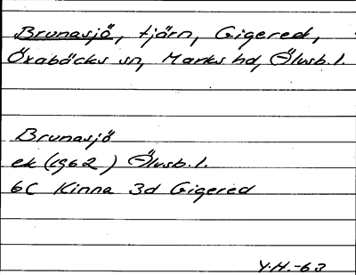 Bild på arkivkortet för arkivposten Brunasjö