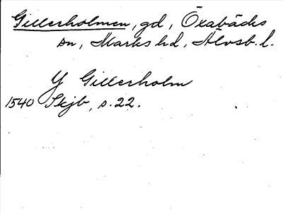 Bild på arkivkortet för arkivposten Gillerholmen