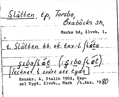 Bild på arkivkortet för arkivposten Slätten