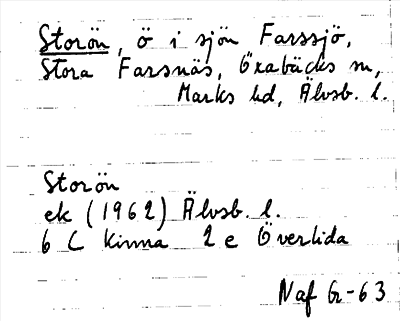 Bild på arkivkortet för arkivposten Storön