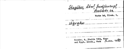 Bild på arkivkortet för arkivposten Stugåker