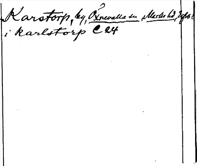 Bild på arkivkortet för arkivposten Karstorp