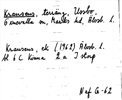 Bild på arkivkortet för arkivposten Kransens