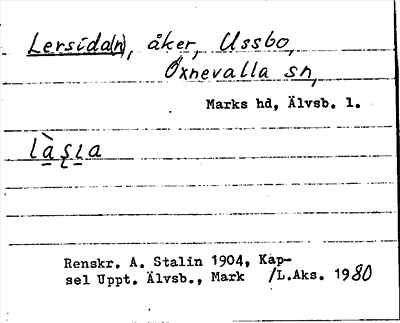 Bild på arkivkortet för arkivposten Lersida(n)