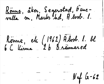 Bild på arkivkortet för arkivposten Rönne