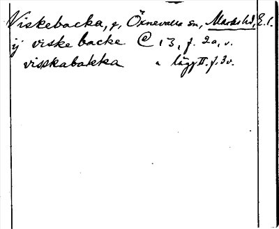 Bild på arkivkortet för arkivposten Viskebacka