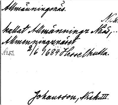 Bild på arkivkortet för arkivposten Allmänningsnäs
