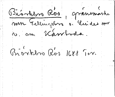 Bild på arkivkortet för arkivposten Biörkbro Rös