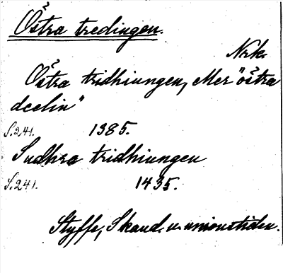 Bild på arkivkortet för arkivposten Östra tredingen