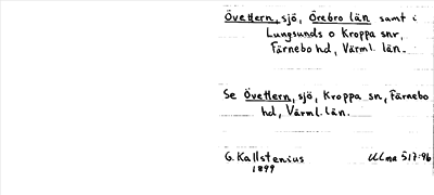 Bild på arkivkortet för arkivposten Övettern
