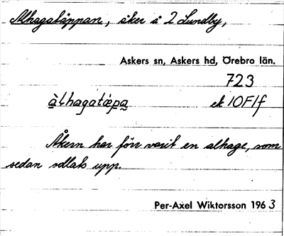 Bild på arkivkortet för arkivposten Alhagatäppan