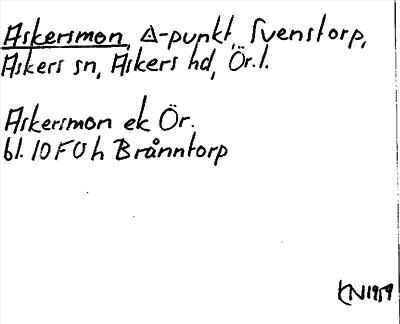 Bild på arkivkortet för arkivposten Askersmon