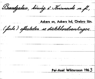 Bild på arkivkortet för arkivposten Brandgatan