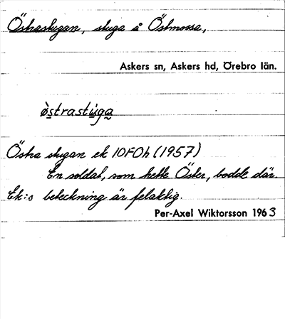 Bild på arkivkortet för arkivposten Östrastugan