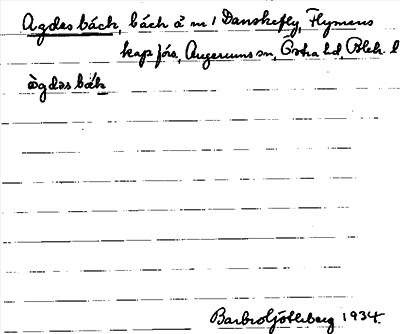 Bild på arkivkortet för arkivposten Agdes bäck