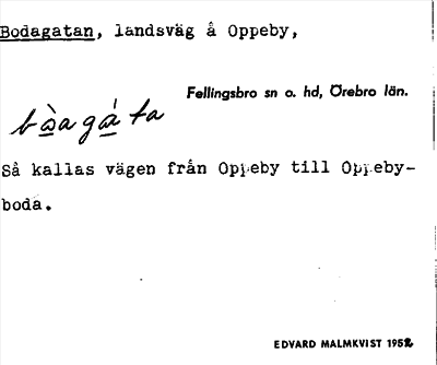 Bild på arkivkortet för arkivposten Bodagatan