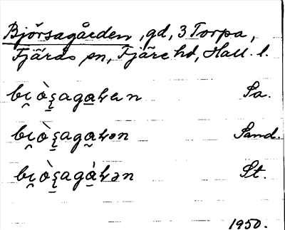 Bild på arkivkortet för arkivposten Björsagården