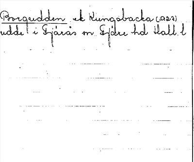 Bild på arkivkortet för arkivposten Borgudden