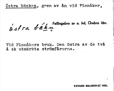 Bild på arkivkortet för arkivposten Östra bäcken